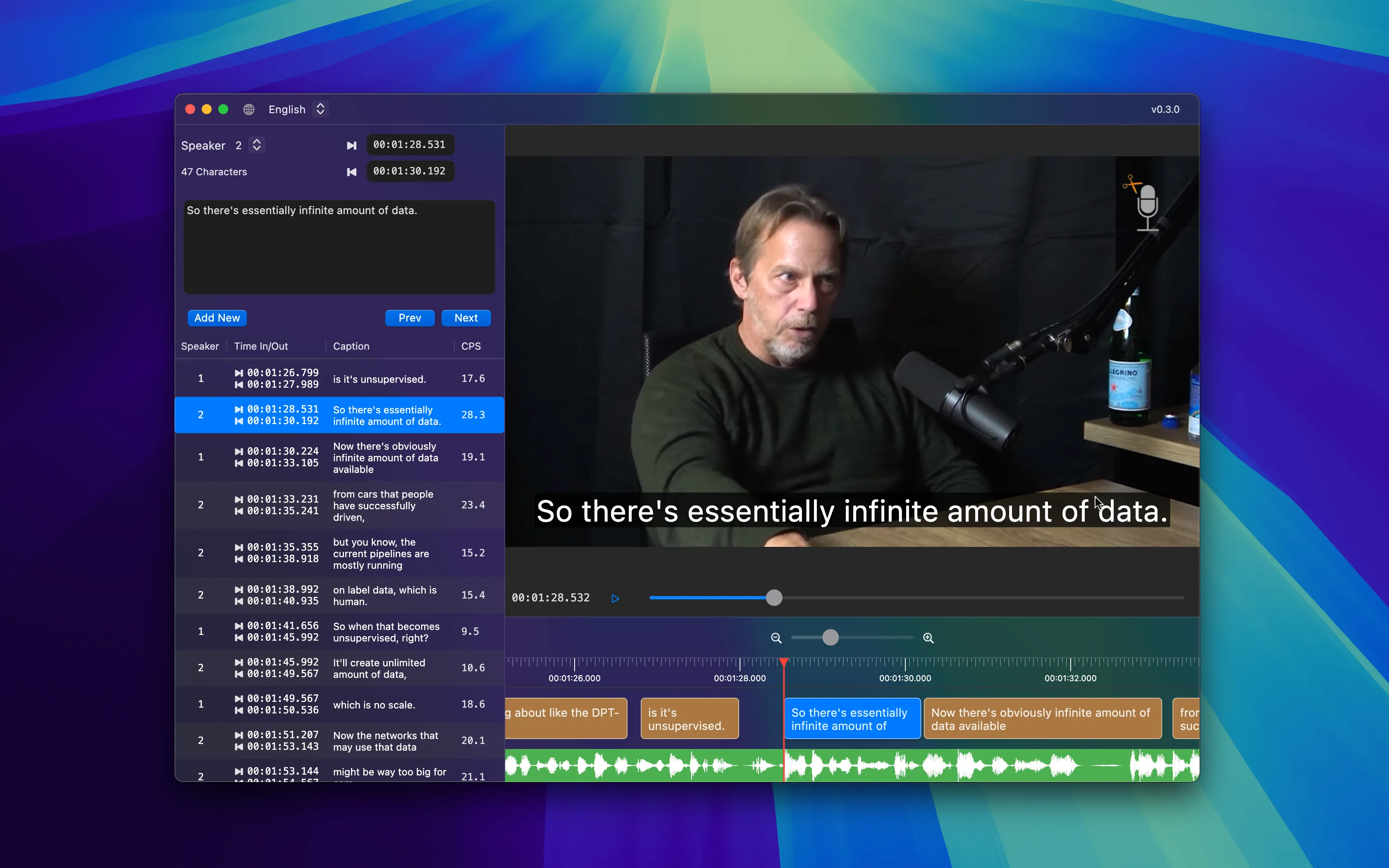 Captionify Interface