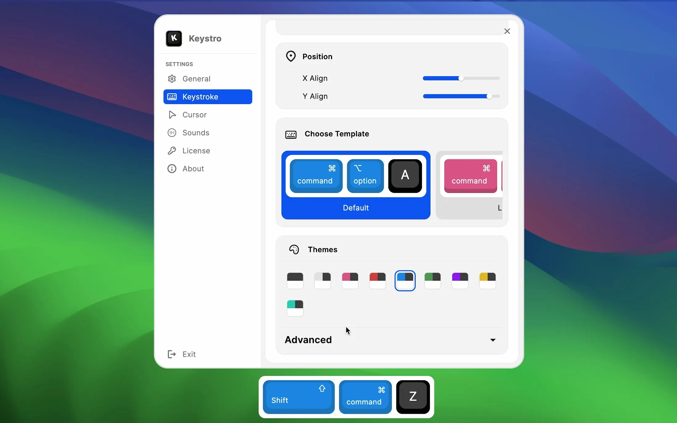 Keystro Visualization